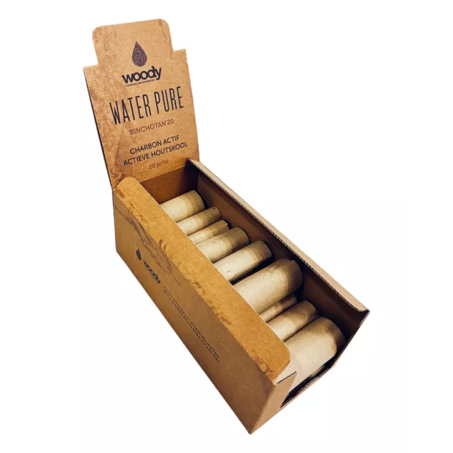20 Charbons actifs Woody Binchotan sans plastique 20 Charbons actifs Woody Binchotan sans plastique