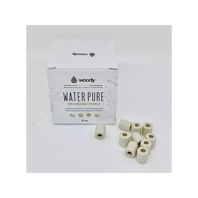 25 Perles céramiques EM grises