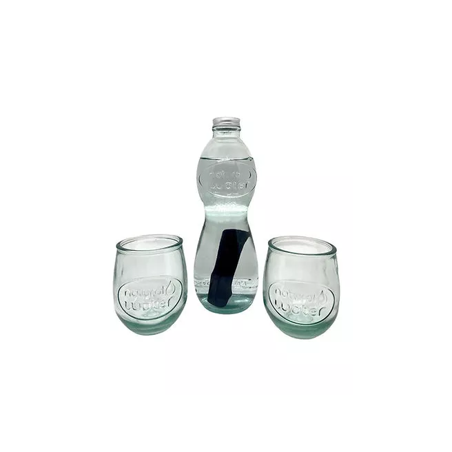Natural Water Set 1L + 2 glasses 600ml
