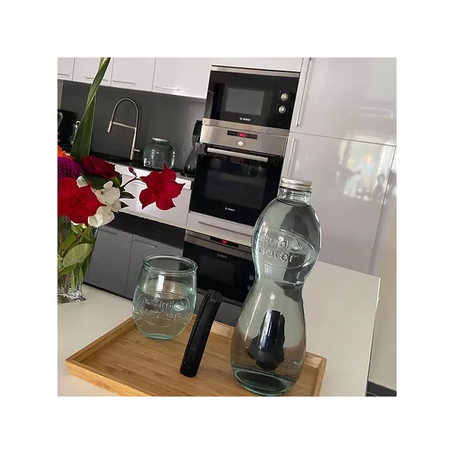 Set Natural Water 1L + 2 verres 600ml