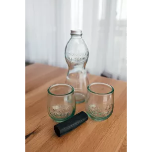 Set Natural Water 1L + 2 verres 600ml Set Natural Water 1L + 2 verres 600ml