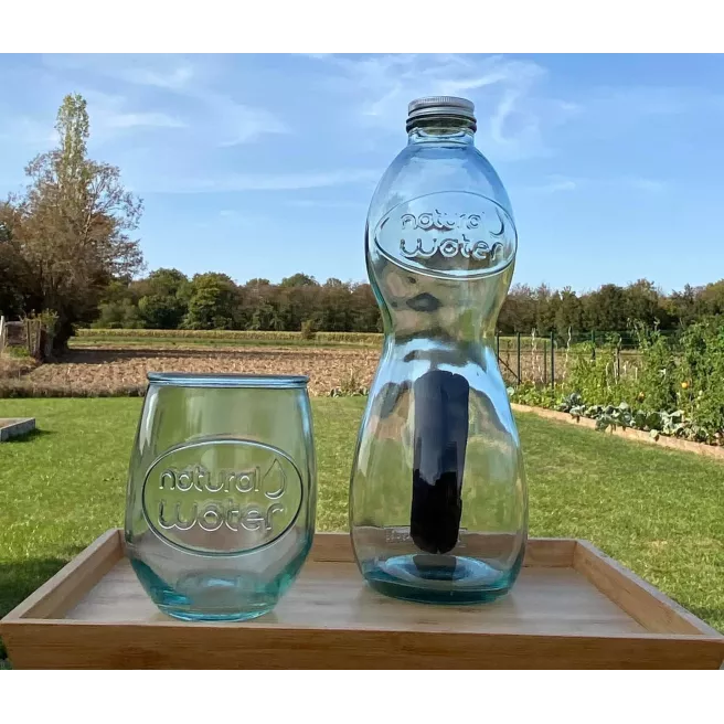 Set Natuurlijk Water 1L + 2 glazen 600ml
