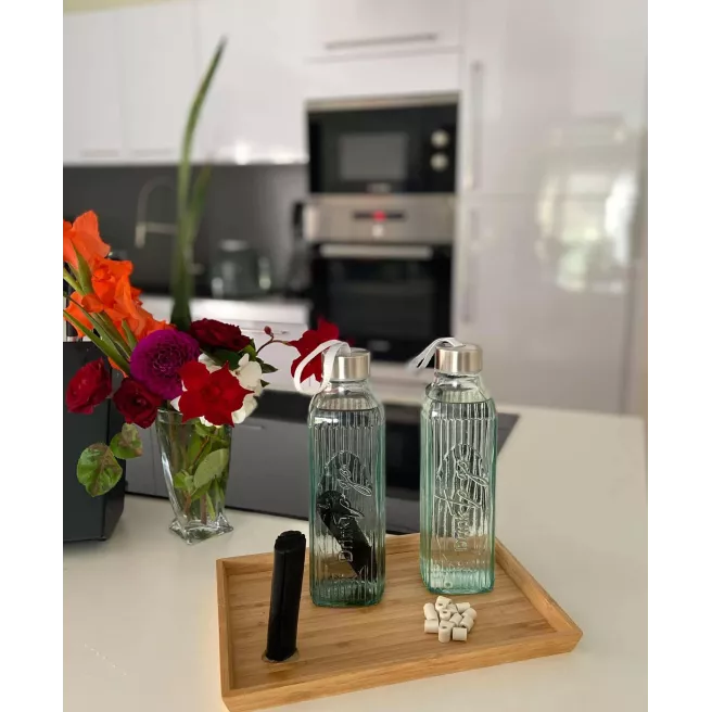 Set Natural Water 1L + 2 verres 600ml Set Natural Water 1L + 2 verres 600ml