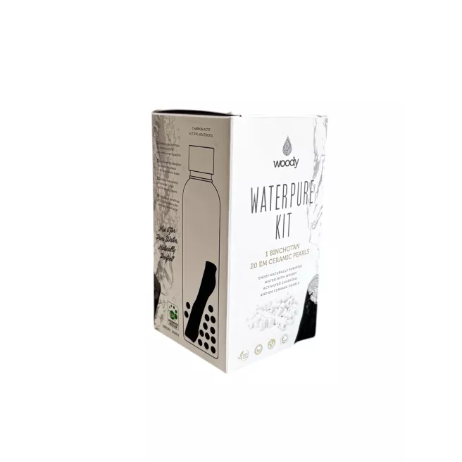 Waterzuiveringsset - 1 Binchotan Actieve Kool & 20 EM Keramische Parels