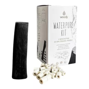 Waterzuiveringsset - 1 Binchotan Actieve Kool & 20 EM Keramische Parels