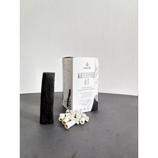 Kit de Purification de l’Eau – 1 charbon actif Binchotan & 20 Perles Céramiques EM