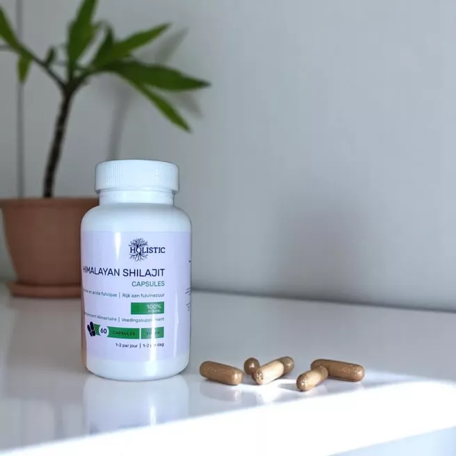 Capsules de Shilajit Pur de l’Himalaya 60 capsules