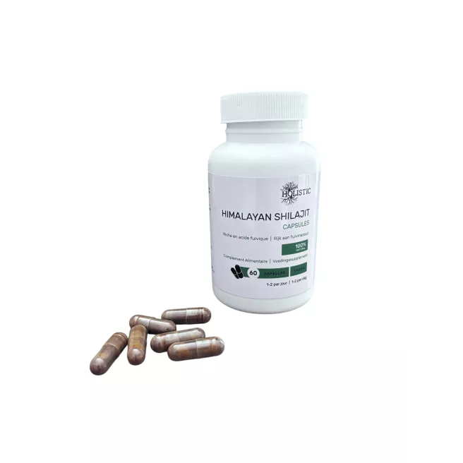 Capsules de Shilajit Pur de l’Himalaya 60 capsules