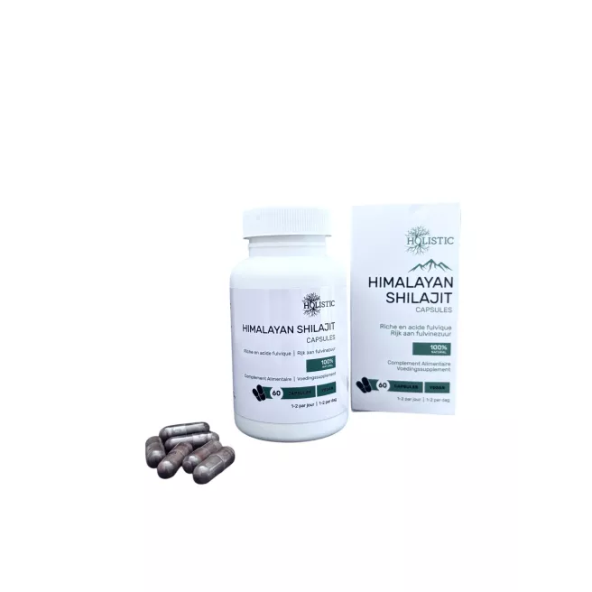 Capsules de Shilajit Pur de l’Himalaya 60 capsules