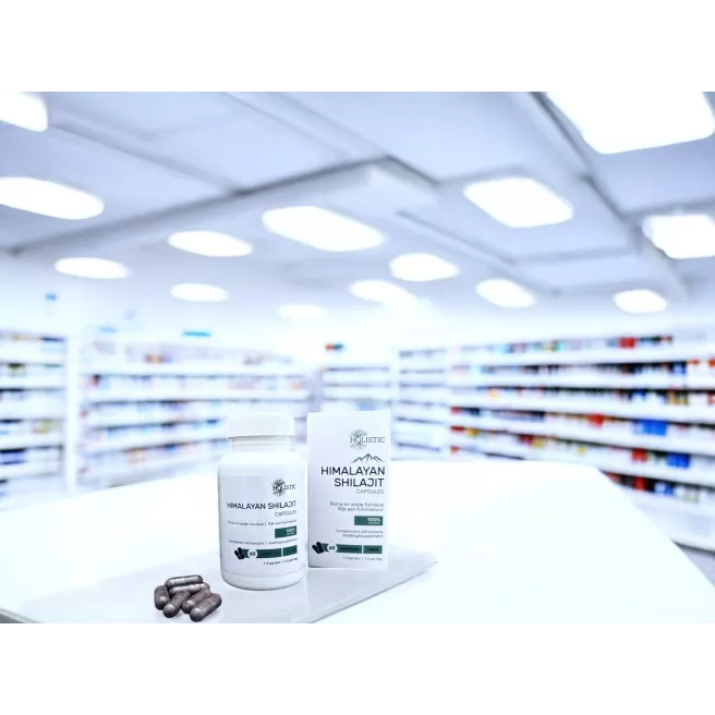 Capsules de Shilajit Pur de l’Himalaya 60 capsules