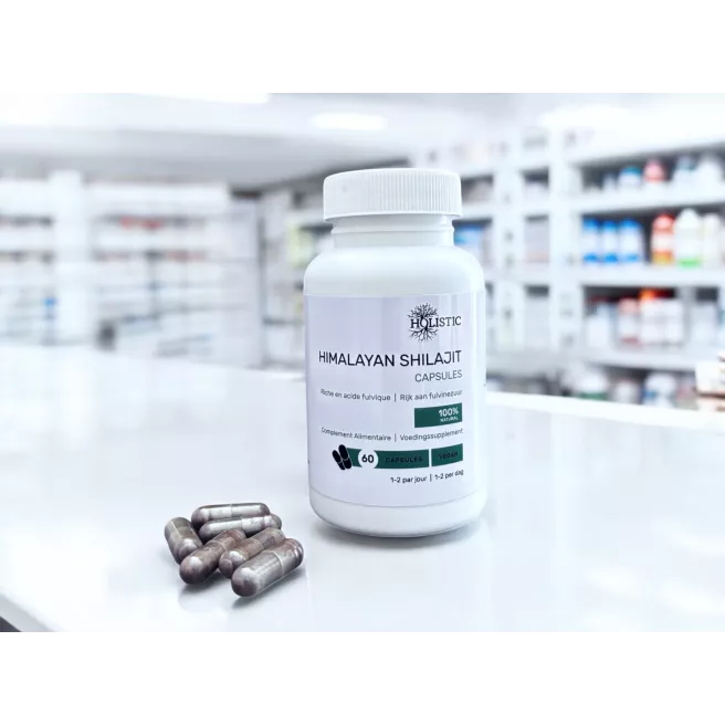 Capsules de Shilajit Pur de l’Himalaya 60 capsules