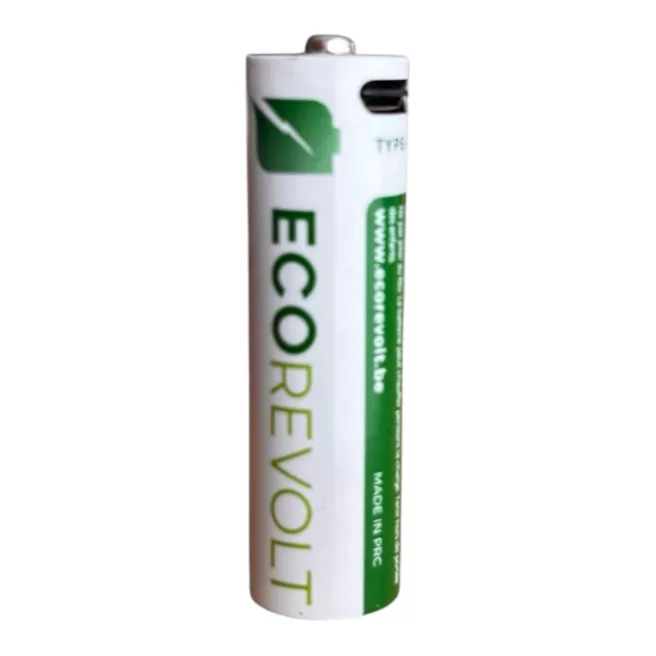 EcoRevolt AA 4x – Piles rechargeables USB-C 700 mAh 1,5 V
