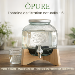 ÔPURE : la fontaine de filtration naturelle qui transforme l’eau… et la vie à la maison
