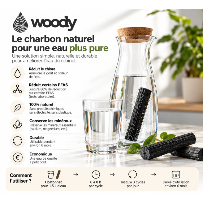 Binchotan Activated Charcoal 4 pc